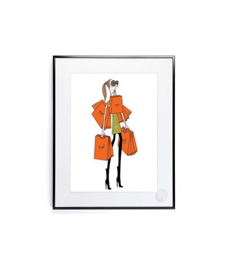 30x40 cm Soledad Sac Orange - Affiche Image Republic
