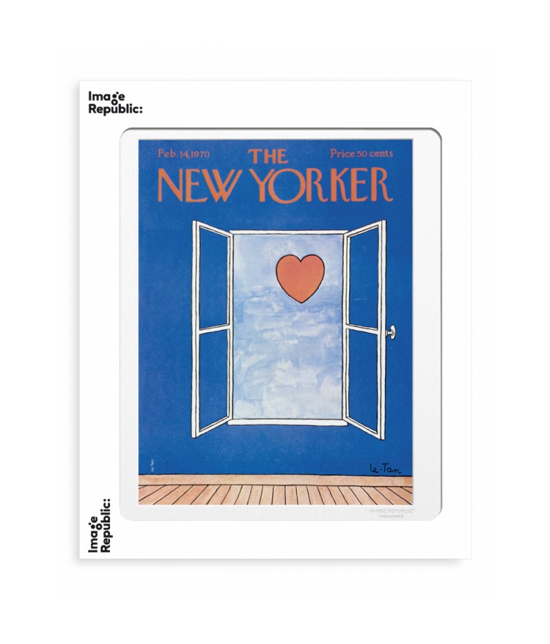 40x50 cm The New Yorker 192 le Tan valentine's day feb14 1970 - Affiche Image Republic