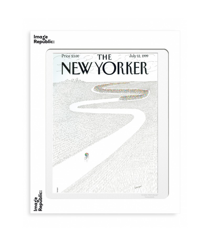 40x50 cm The New Yorker 46 Sempe Cyclistes 50993 - Affiche Image Republic