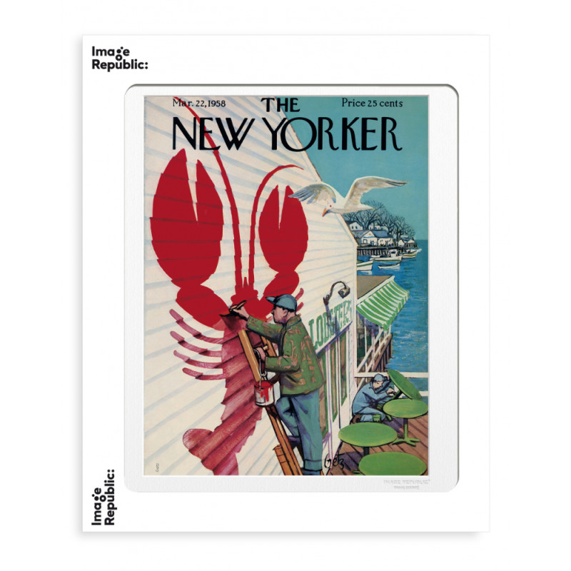 40x50 cm The New Yorker 126 Getz Lobster 49518 - Affiche Image Republic BEST