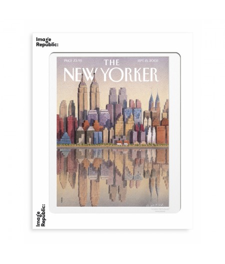 40x50 cm The New Yorker 111 Gurbuz Twin Towers 68130 - Affiche Image Republic