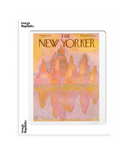 40x50 cm The New Yorker 179 Mihaesco Nyc Outline 50297 - Affiche Image Republic