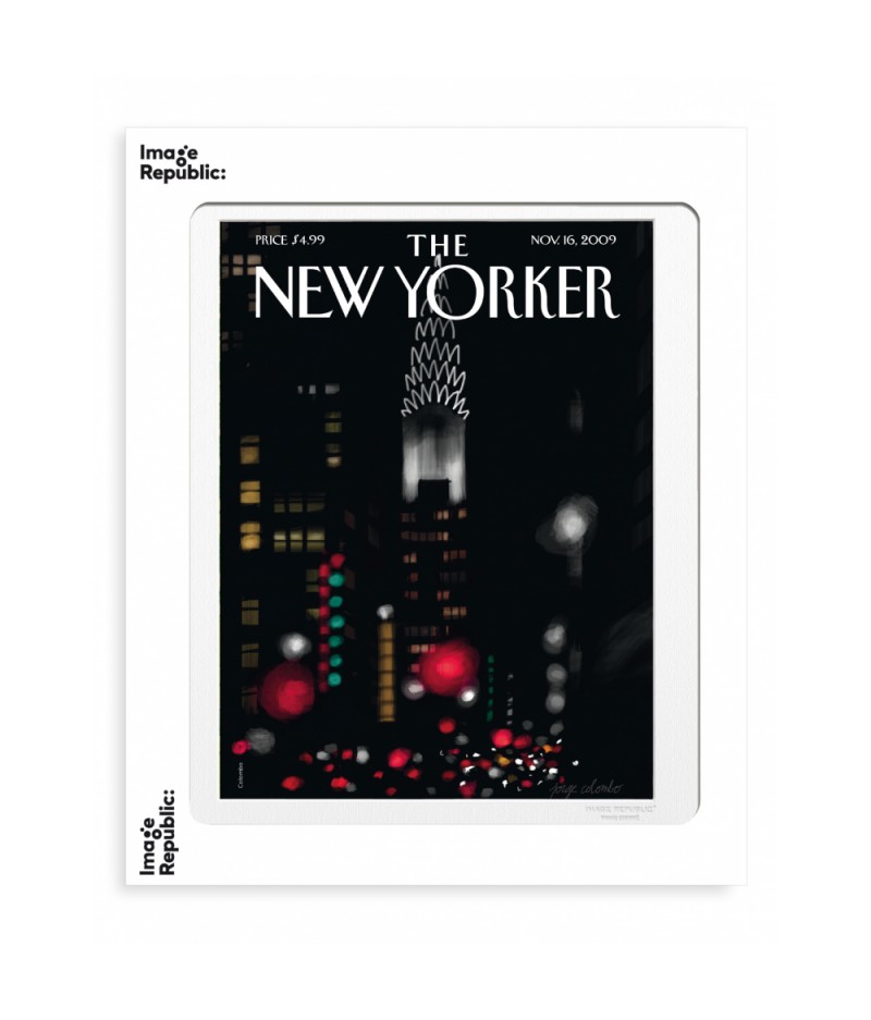 40x50 cm The New Yorker 102 Colombo Night Lights - Affiche Image Republic