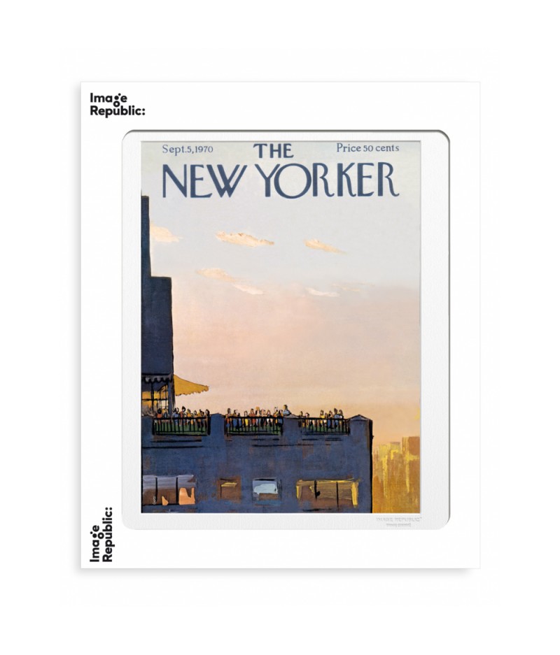 40x50 cm The New Yorker 122 Getz Roof Party 50080 - Affiche Image Republic