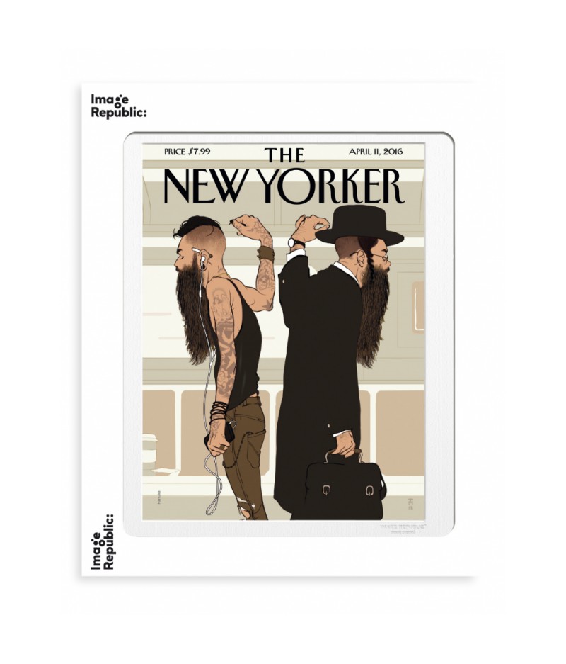 40x50 cm The New Yorker 176 Hanuka Take The L Train 142994 - Affiche Image Republic