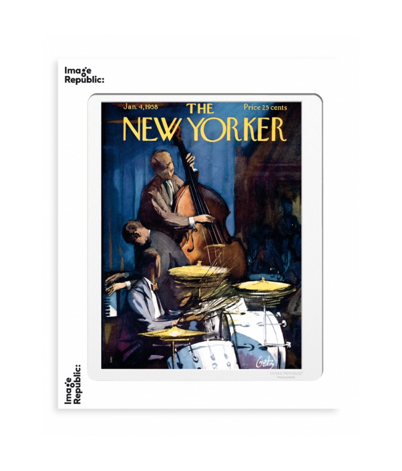40x50 cm The New Yorker 172 Getz Band Playing 49508 - Affiche Image Republic