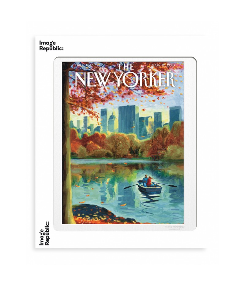 40x50 cm The New Yorker 170 Drooker Row Boat 145898 - Affiche Image Republic