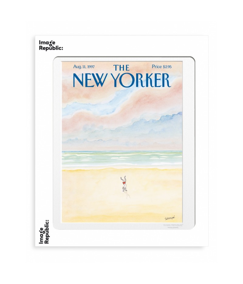 40x50 cm The New Yorker 134 Sempé Man doing a handstand - Affiche Image Republic