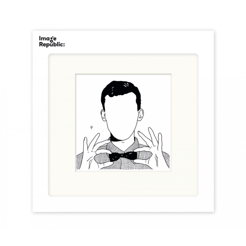22x22 cm Pechelune Présence042 Stromae - Affiche Image Republic