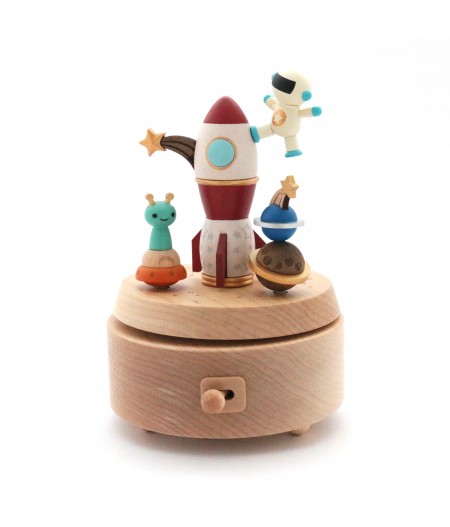Boat in outer space Music Box - Wooderful Life