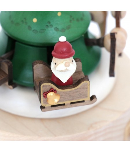 Boîte à musique en bois Père Noël Arbre de Noël Boîtes de train