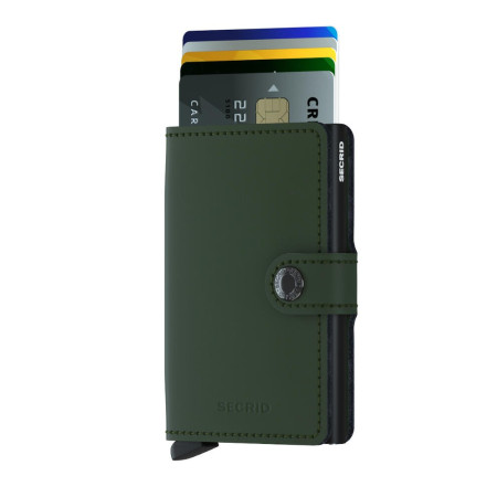 Miniwallet Secrid - Matte MM-Green-Black