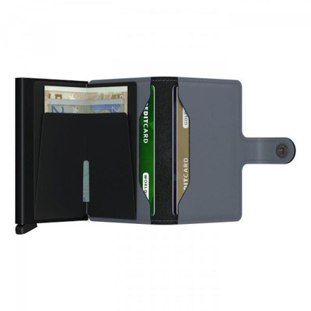 Miniwallet Secrid - Vintage MV-Grey-Black