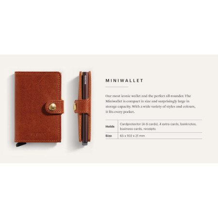 Miniwallet Secrid - Vintage MV-Grey-Black