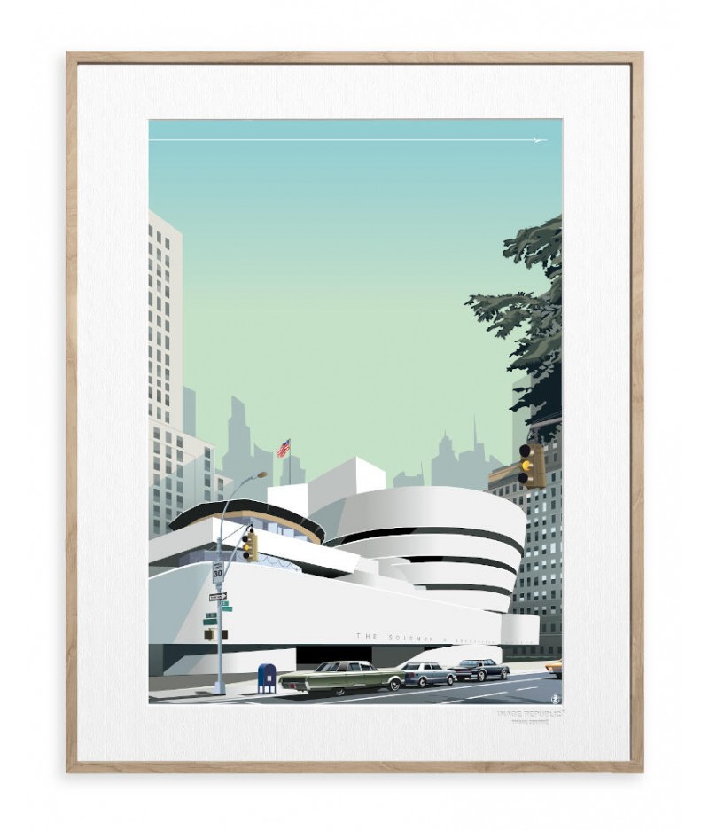 40x50 cm Monsieur Z The Guggenheim - Affiche Image Republic