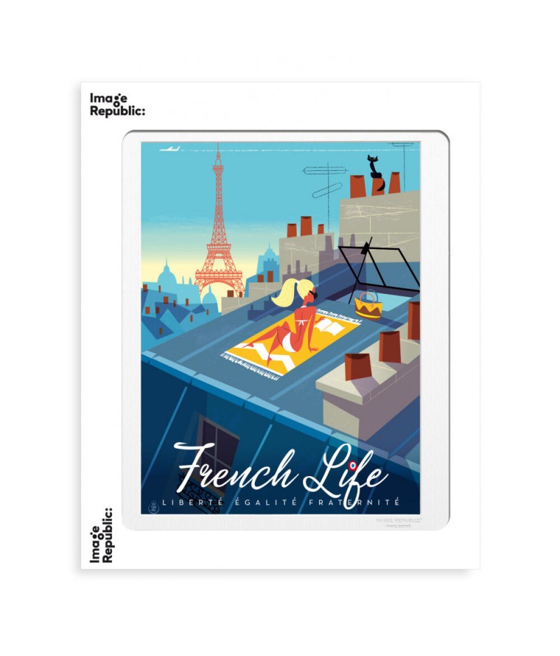 40x50 cm Monsieur Z French Life - Affiche Image Republic