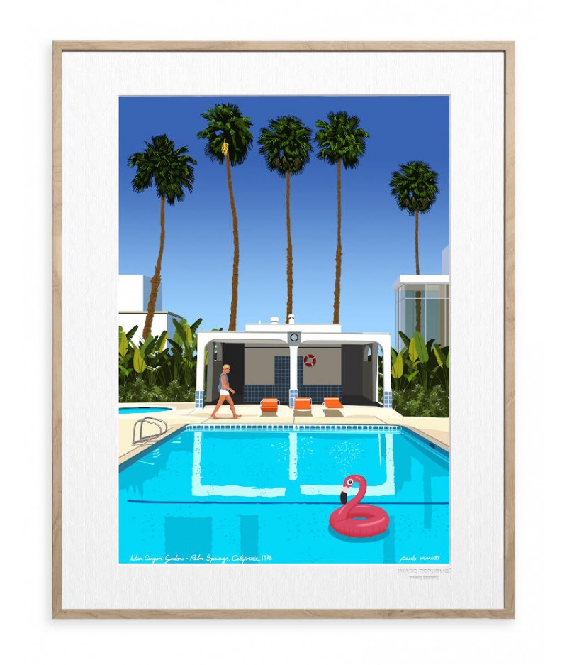 30x40 cm Paulo Mariotti Palm Springs- Affiche Image Republic