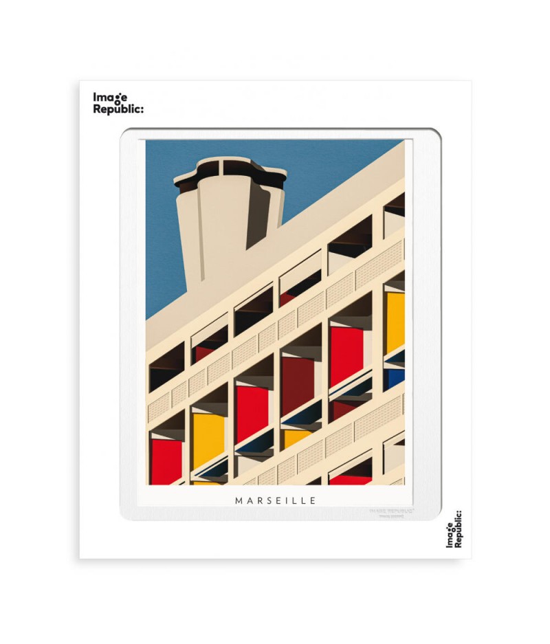 30x40 cm Thomas Cantoni Marseille Le Corbusier - Image Republic
