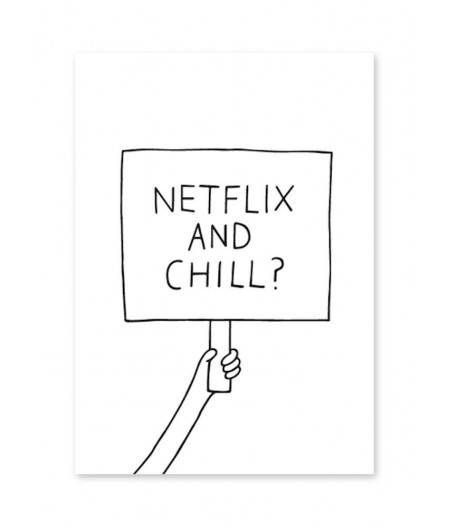 Carte postale Netflix & Chill