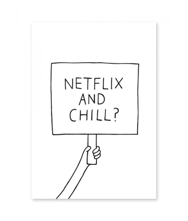 Carte postale Netflix & Chill
