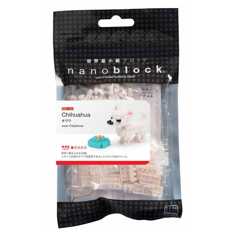 Nanoblock NBC259 Costruzioni Microblocchi - Set Chihuahua, Modellismo Dettagliato, Giapponese