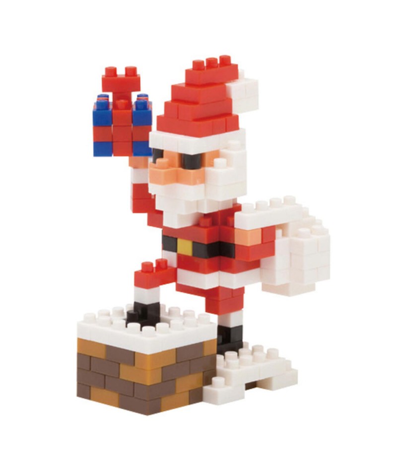 Nanoblock Santa Claus on the Chimney Holiday series