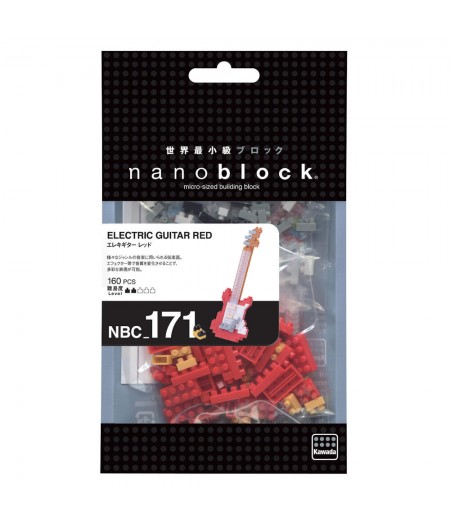 Nanoblock Guitare électrique rouge 2