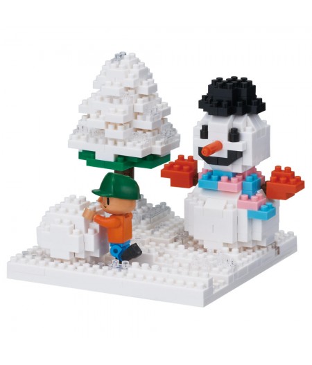 Nanoblock Play in the snow Stories collection with nanobbit