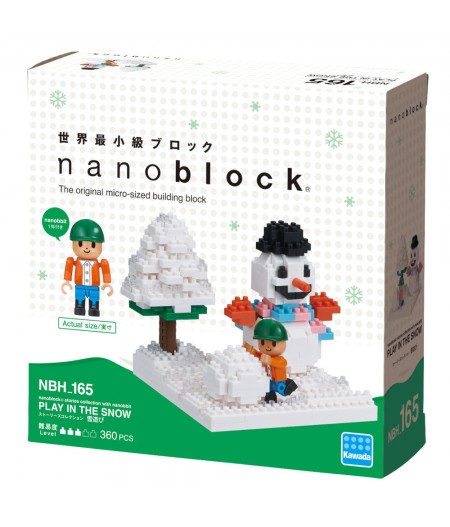 Nanoblock Play in the snow Stories collection with nanobbit