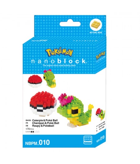 Nanoblock x Pokémon - Caterpie Chenipan Raupy & Pokeball