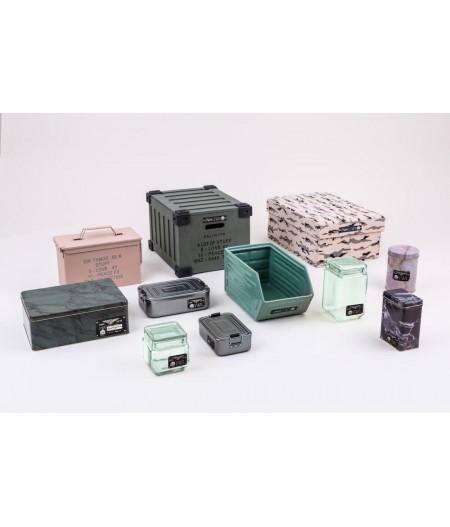 Récipient en céramique vert - Collection Surplus Storage System by Diesel Living x Seletti