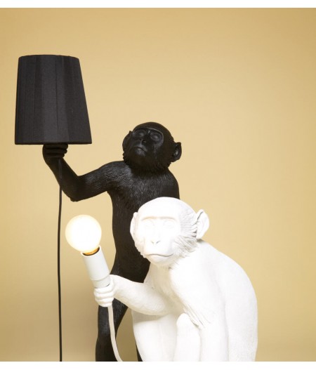 Monkey Lamp Sitting Seletti - Lampe en résine