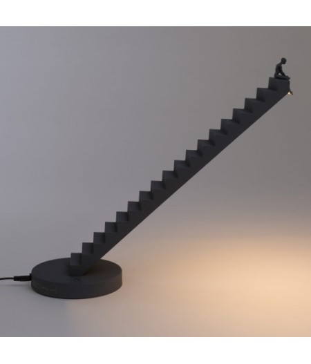 Lampe Verso Seletti - Lampe Escalier en aluminium et métal - Anthracite
