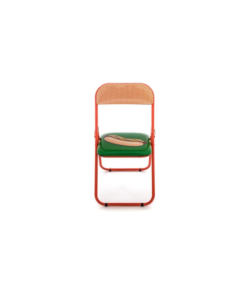 Studio Job - Blow Metal Folding chair Hotdog - Seletti Chaise pliable Hotdog
