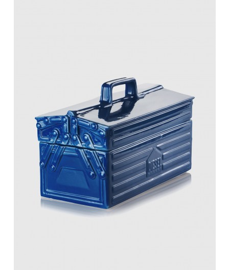 Boîte à outils en porcelaine bleue - Work is over by Diesel Living x Seletti