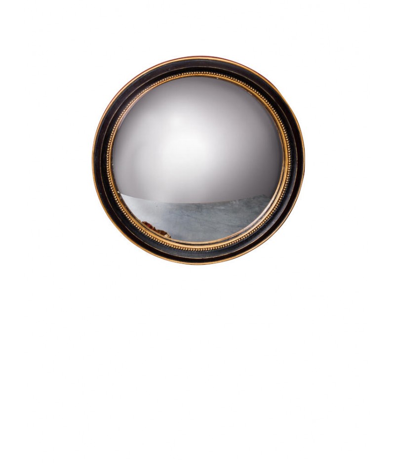 Miroir convexe 23cm bord or (22) - Chehoma