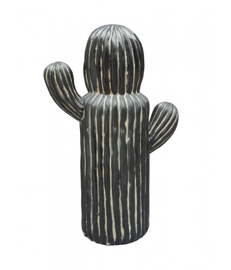 Déco cactus noir 2 bras - Chehoma