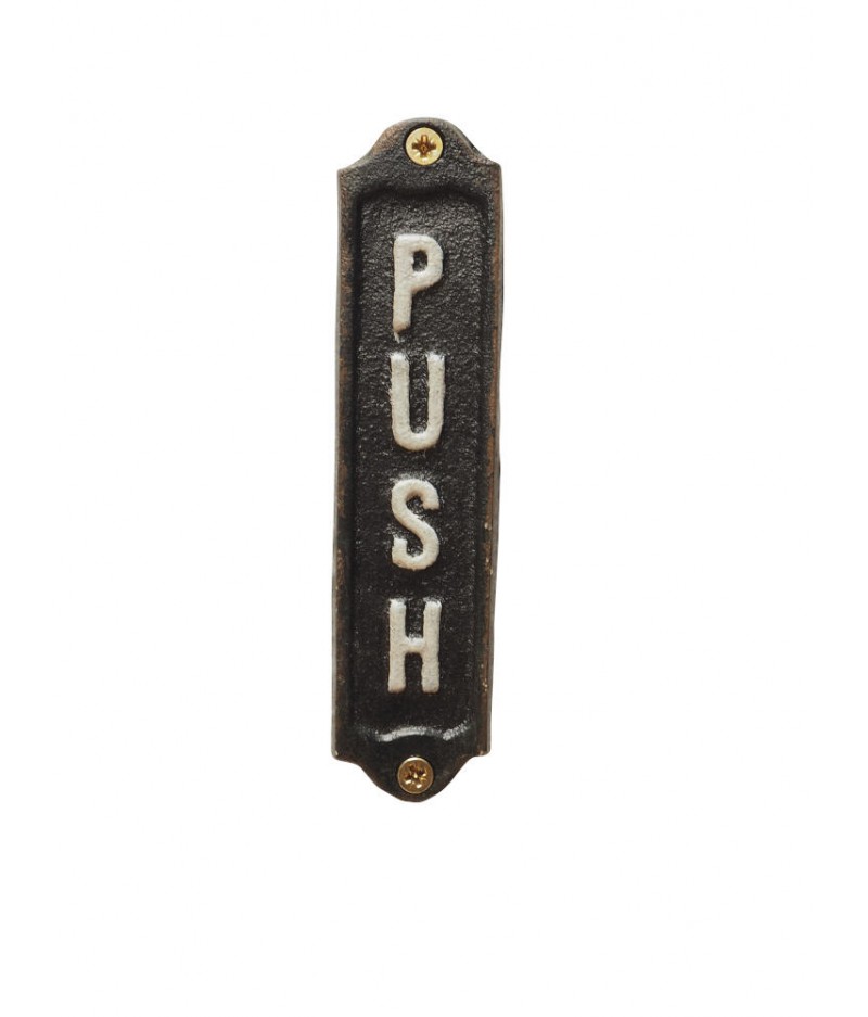 Petite plaque 'Push' - Chehoma
