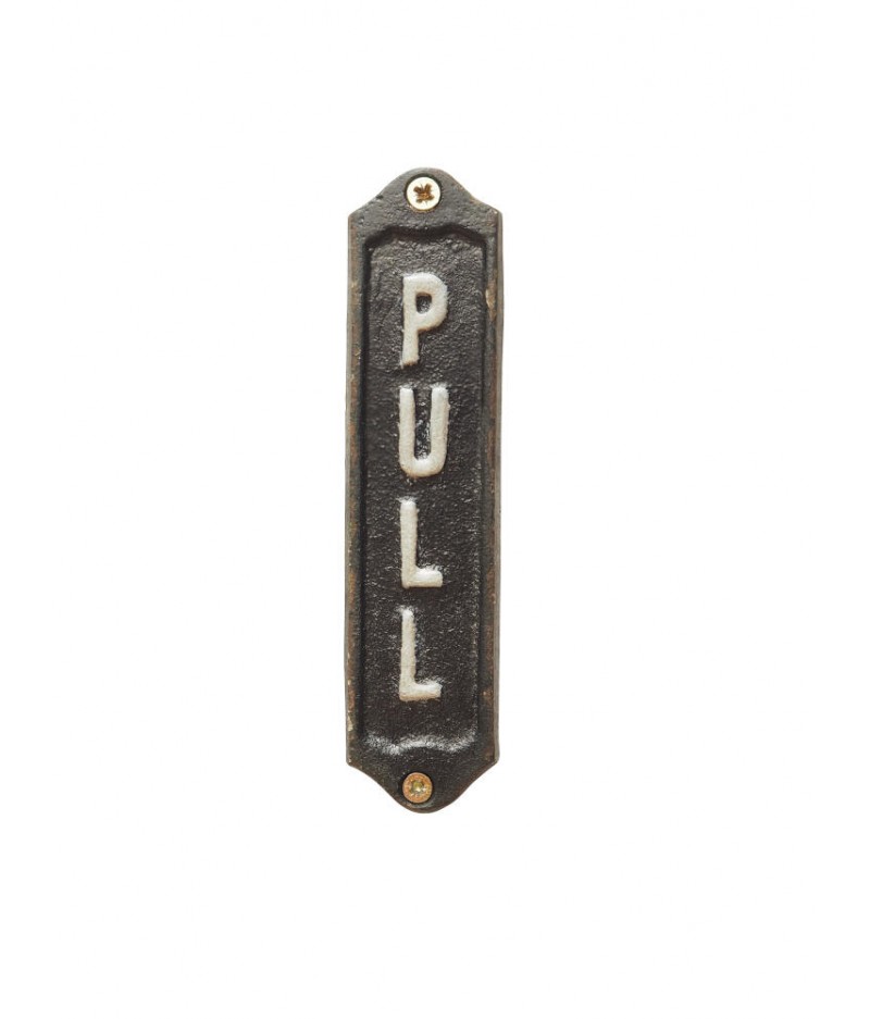 Petite plaque 'Pull' - Chehoma