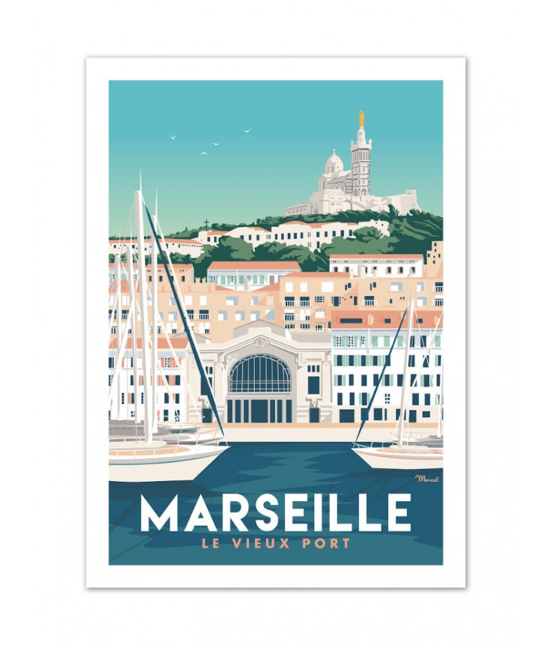 Cartes Postales Marcel MARSEILLE 400g/m²