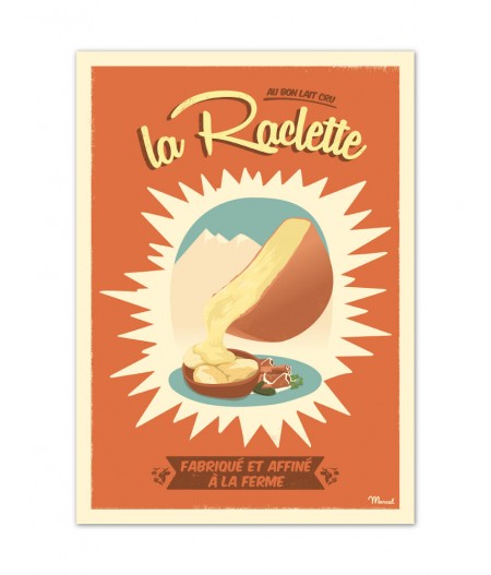 Affiches Marcel Small Edition - La RACLETTE30x40cm 350 g/m