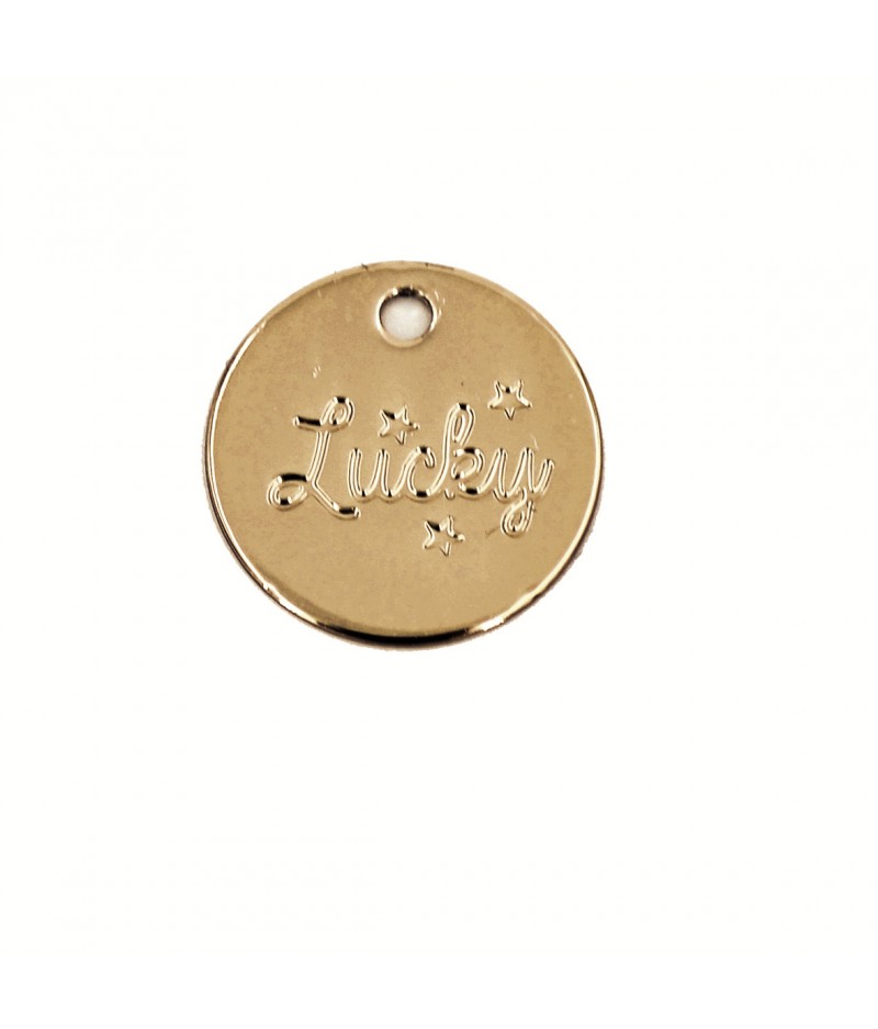 Médaille dorée Lucky - Le Bijou de Mimi
