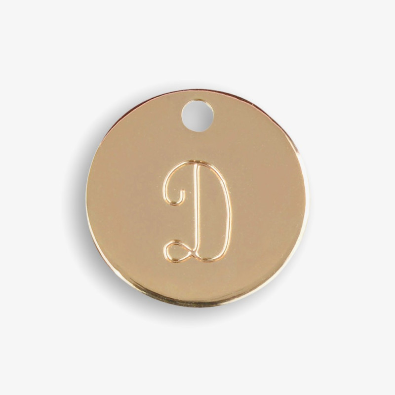Médaille dorée D - Doré - Le Bijou de Mimi