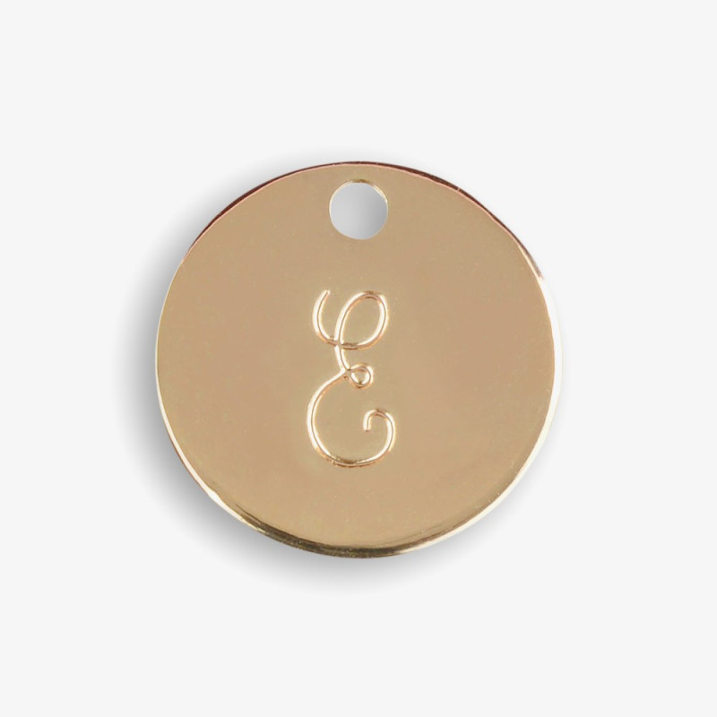 Médaille dorée E - Le Bijou de Mimi