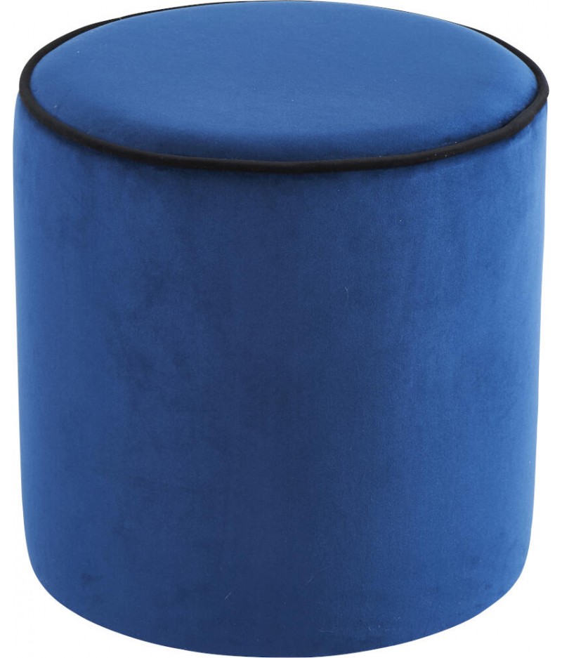Pouf Bleu marine / Noir 40x40cm Countra - Athezza
