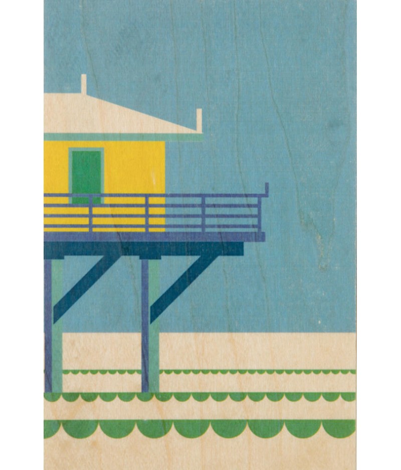 Cartes Postales en bois Woodhi - Miami Seashore