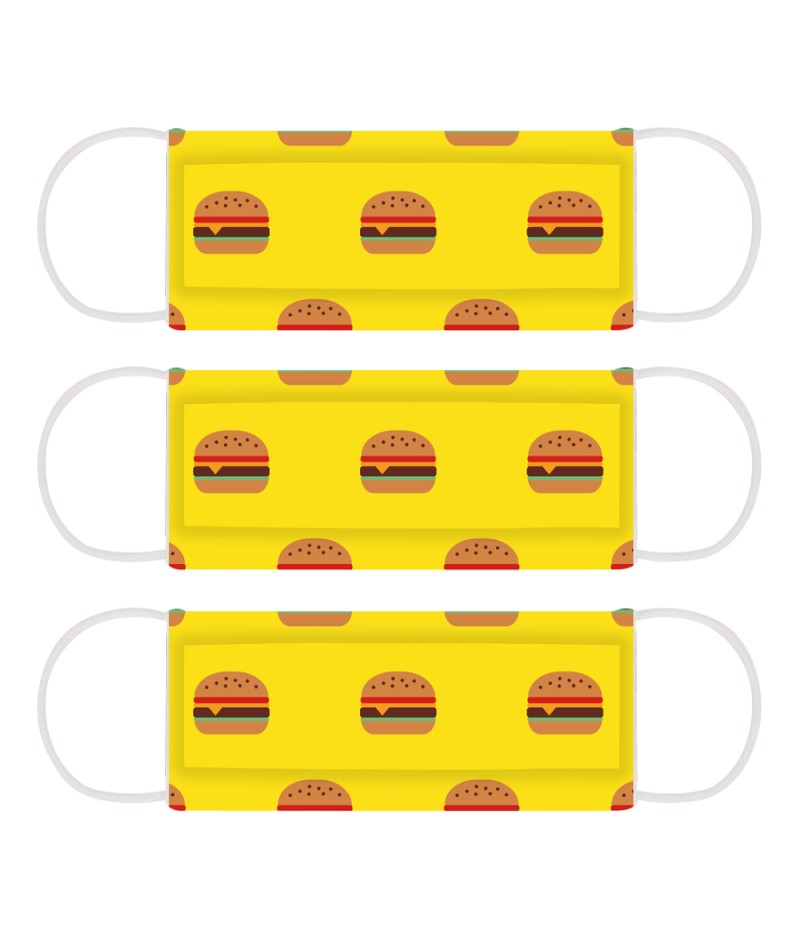 3 Masques Cabaïa Burger Love Yellow