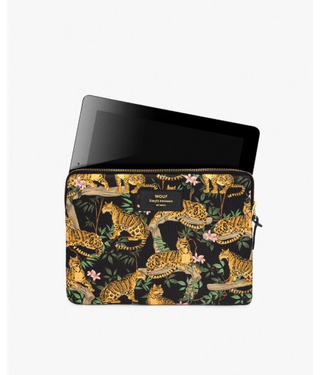 Housse iPad Black Lazy Jungle iPad Sleeve - Wouf