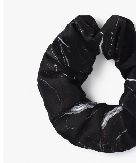Chouchous White Marble & Black Marble Scrunchies - Wouf