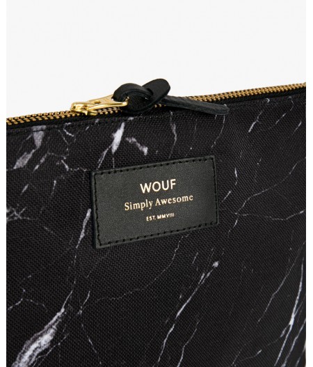 Pochette large Black Marble Large Pouch - Wouf
